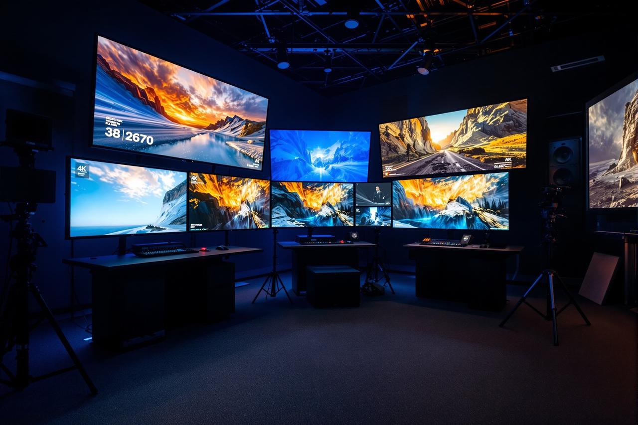 717影院4K HDR全流程制作中心调色间内部